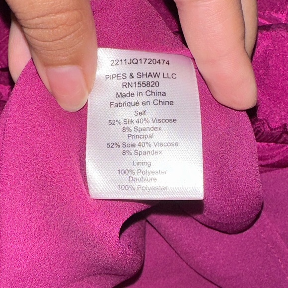 NWT VERONICA BEARD SILK BLEND WEISS DRESS SZ 6 # M1 - Picture 7 of 7